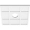 Ekena Millwork Rubik Architectural Grade PVC Contemporary Ceiling Medallion, 14"OD x 3"ID x 4 3/4"C x 1"P CMP14RK-03000 - alternate 4